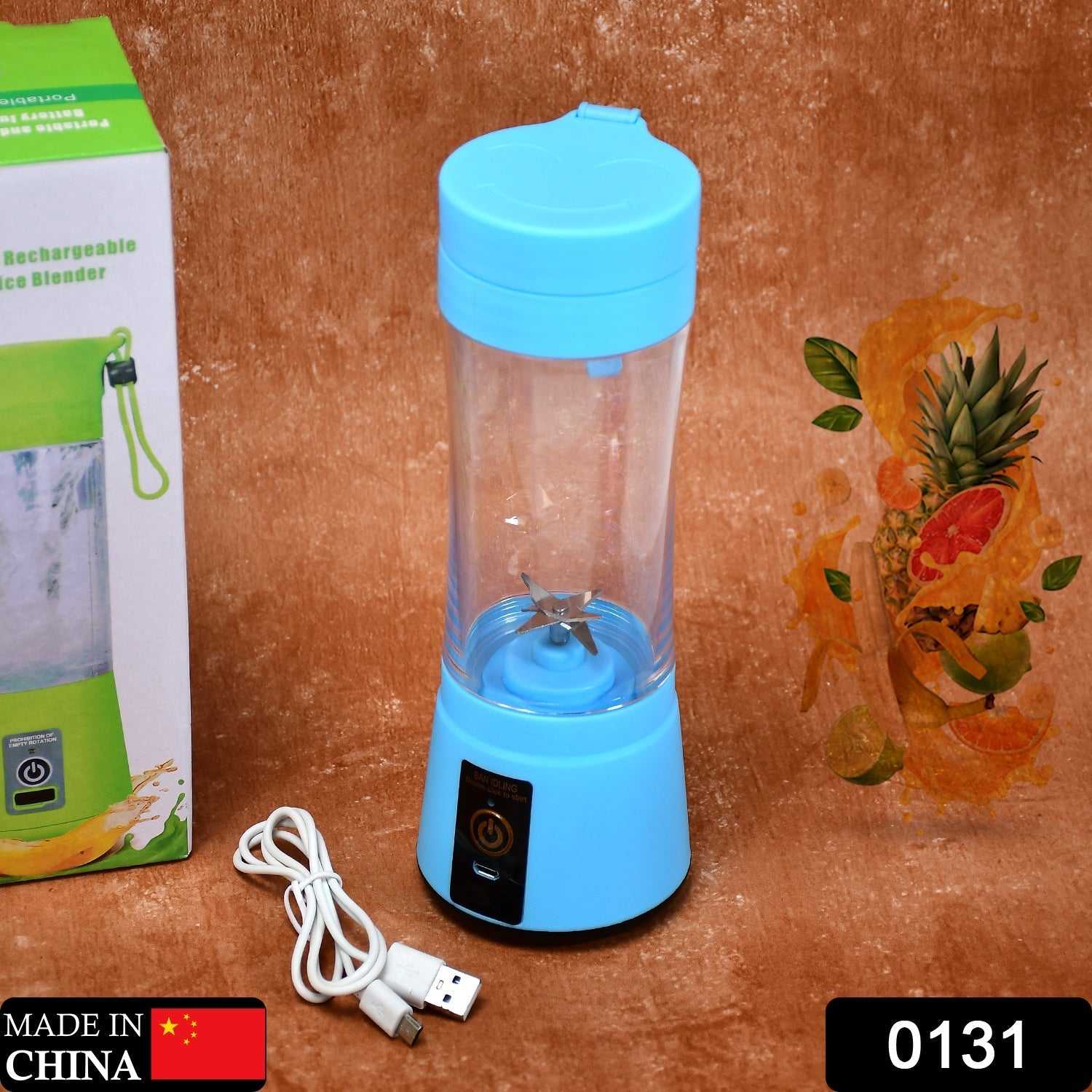 0131 Portable 6 Blade Juicer Cup USB Rechargeable Vegetables Fruit Juice Maker Juice Extractor Blender Mixer dd