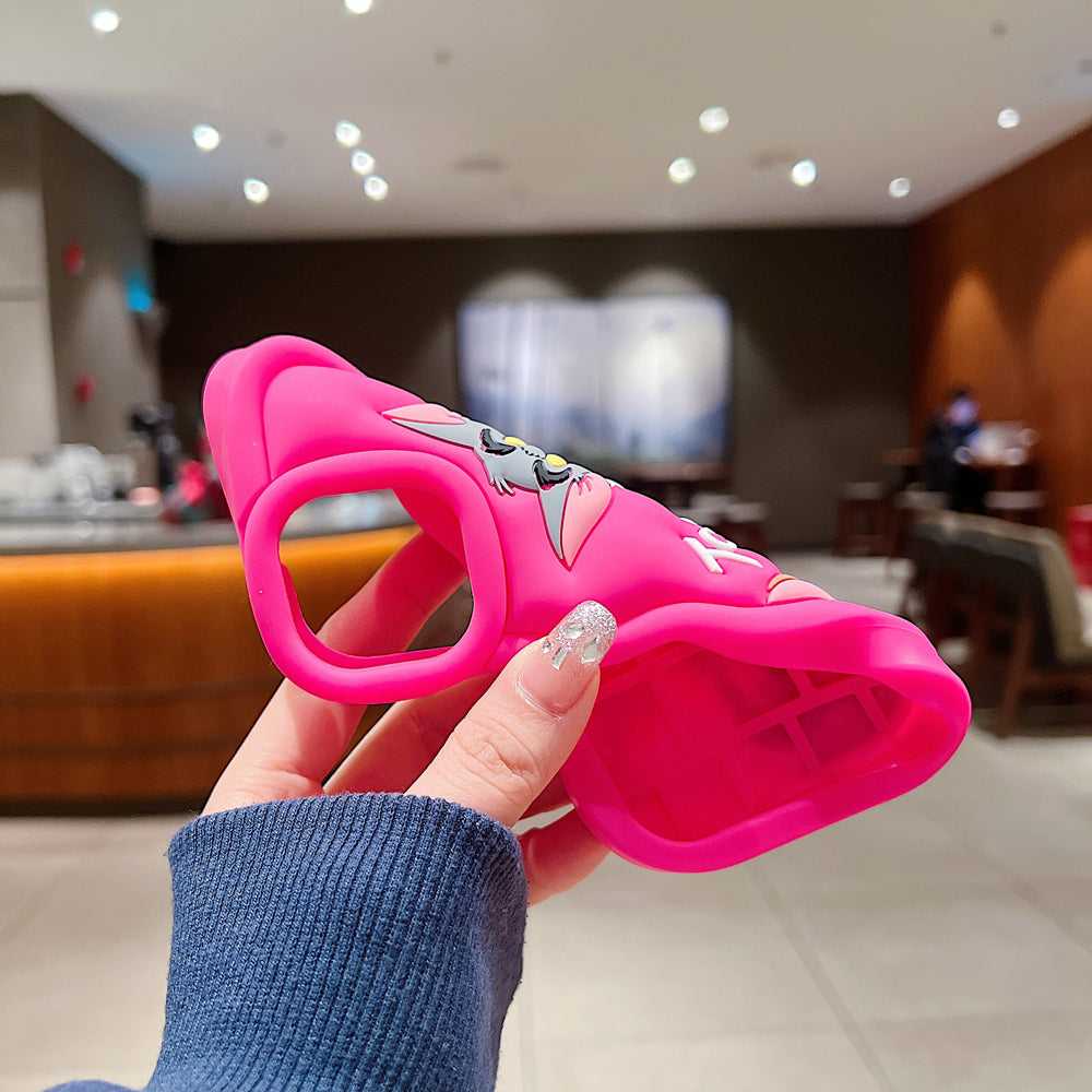 Silicone Soft 3D Cartoon Wavy Edge Phone Case