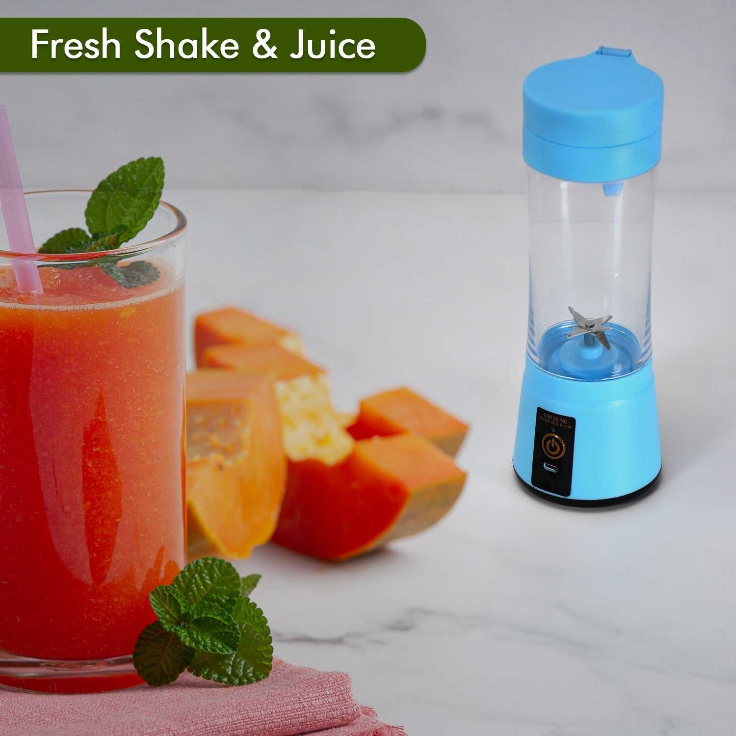 0131 Portable 6 Blade Juicer Cup USB Rechargeable Vegetables Fruit Juice Maker Juice Extractor Blender Mixer dd