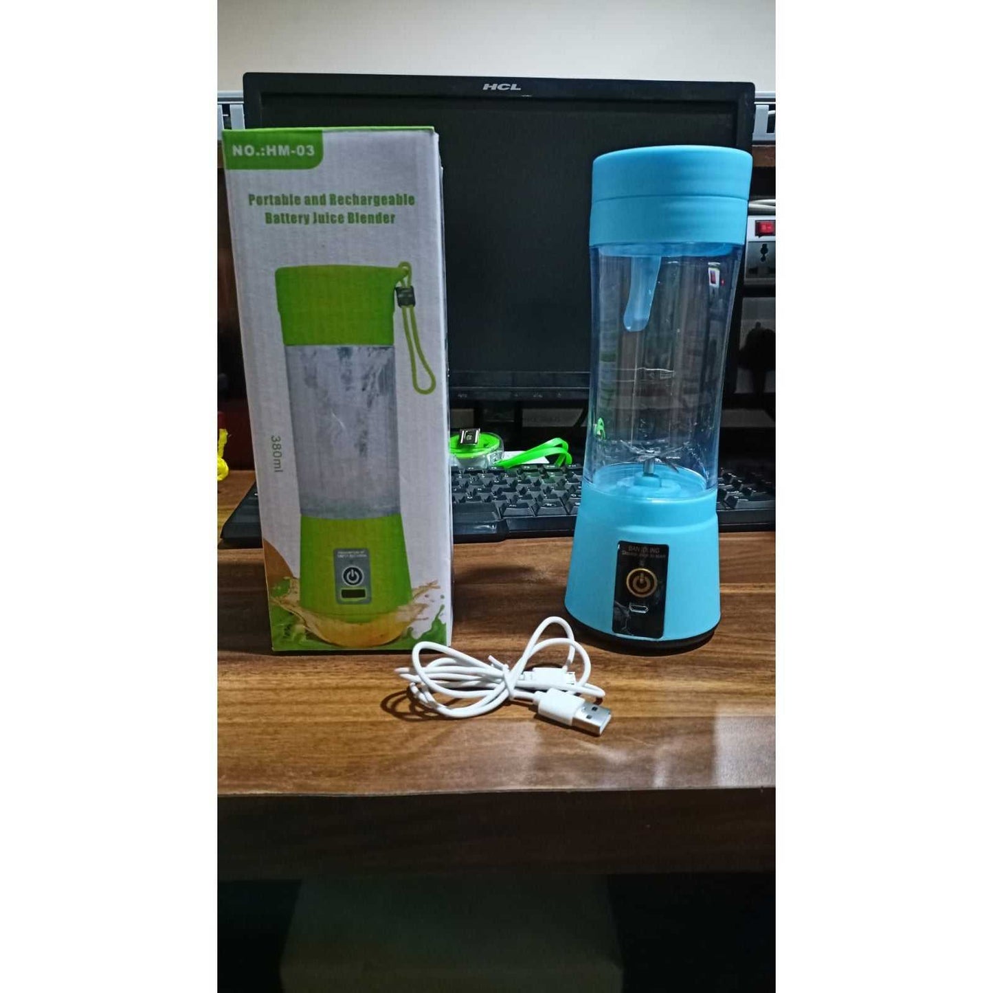 0131 Portable 6 Blade Juicer Cup USB Rechargeable Vegetables Fruit Juice Maker Juice Extractor Blender Mixer dd