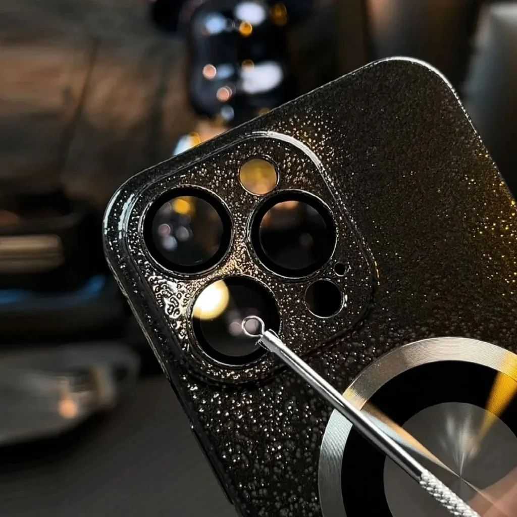Premium Luxury Metal & Glass Case For iPhone